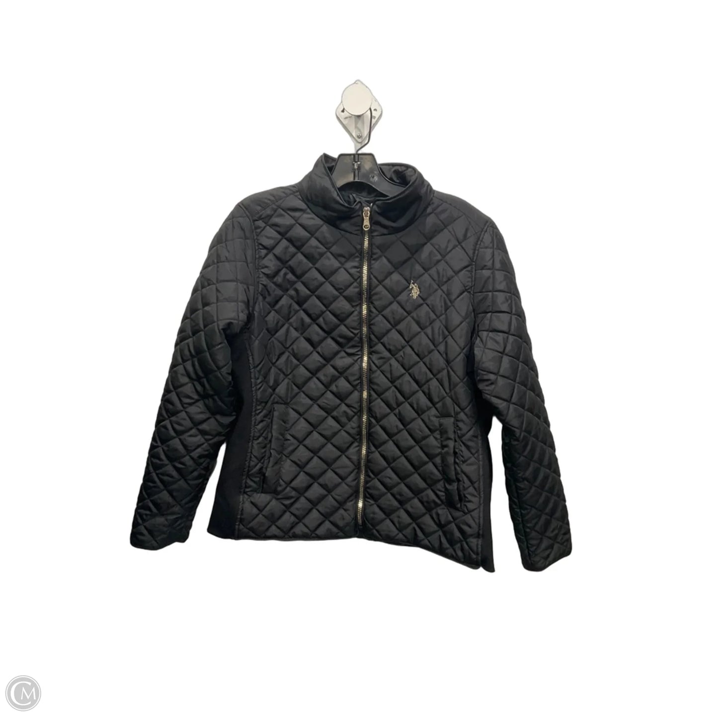 Coat Puffer & Quilted By Polo Ralph Lauren In Black, Size: L