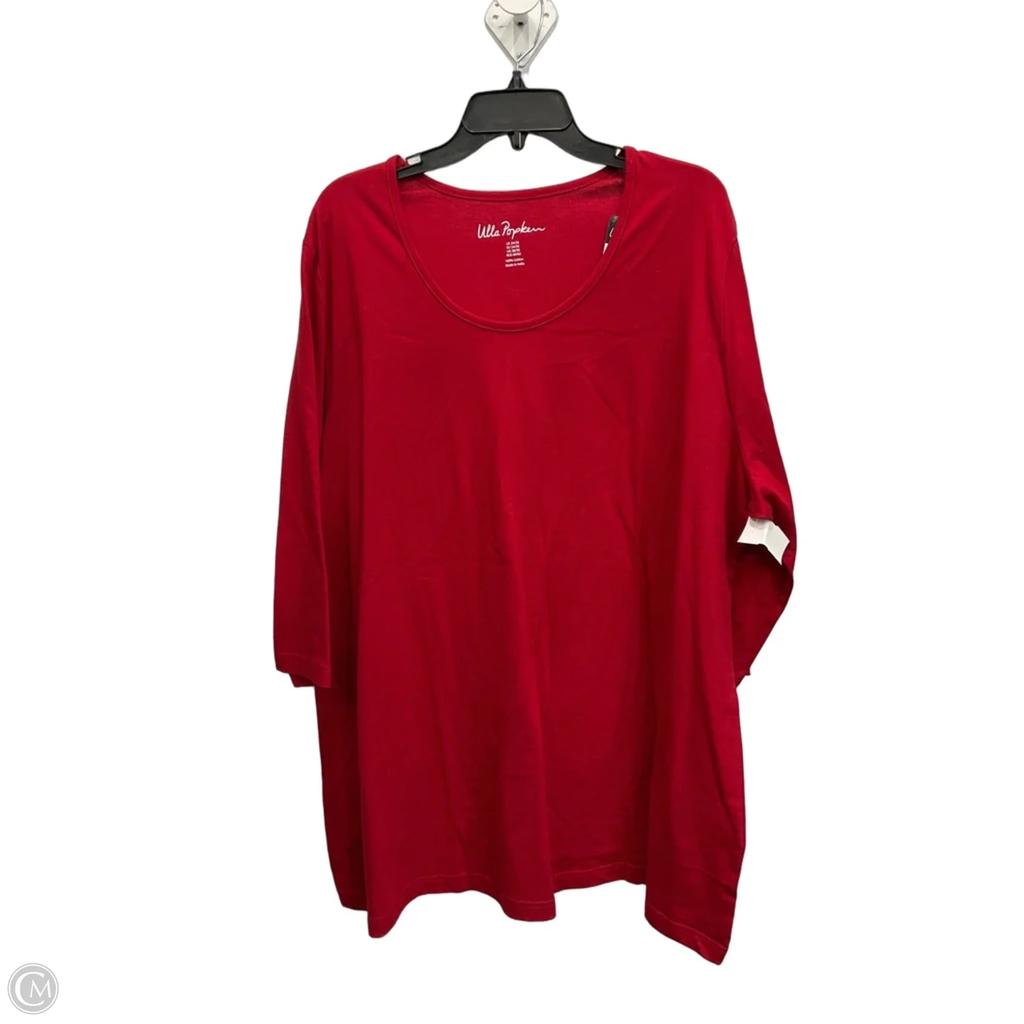Top Long Sleeve Basic By Clothes Mentor In Red, Size: 4x
