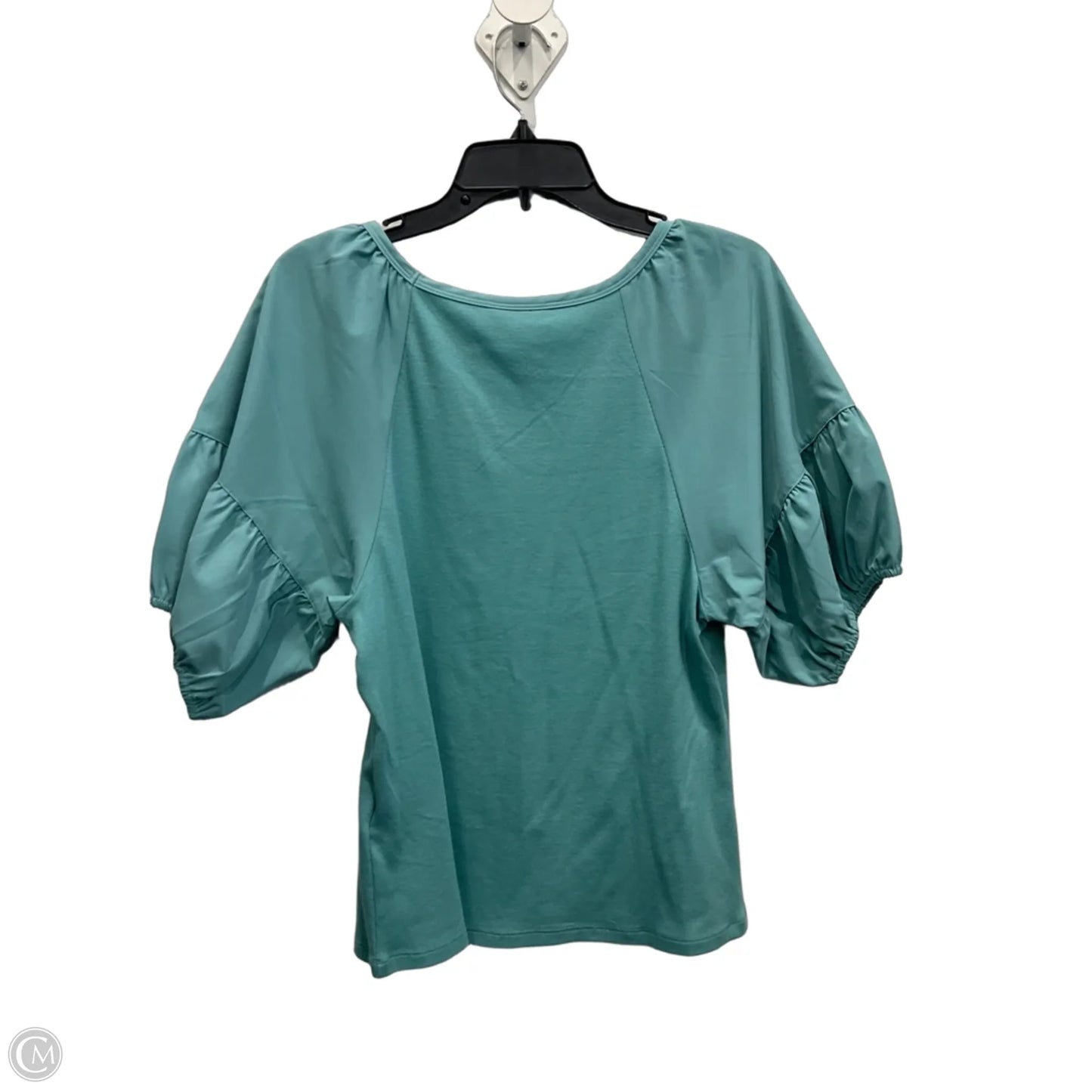 Top Short Sleeve Basic By On 34th In Teal, Size: Xl