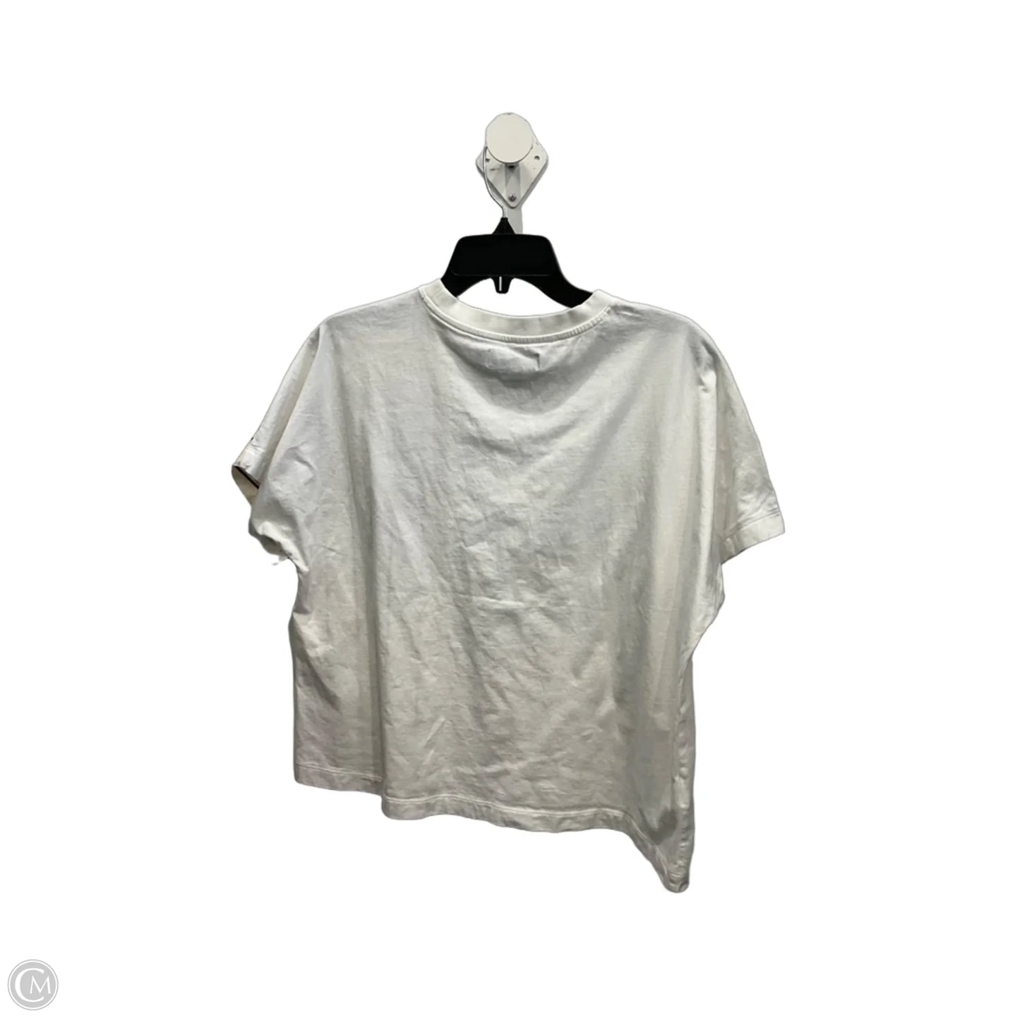 Top Short Sleeve By Cmc In Cream & White, Size: M