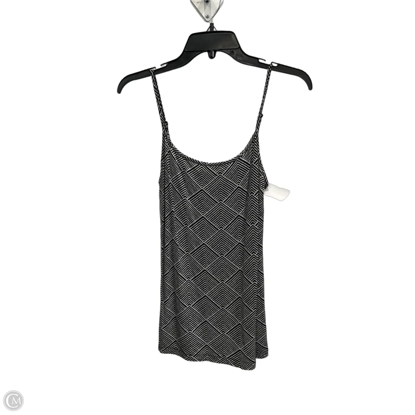 Top Sleeveless By Loft In Black & White, Size: S