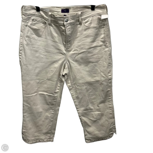 Pants Cropped By Not Your Daughters Jeans In Tan, Size: 16