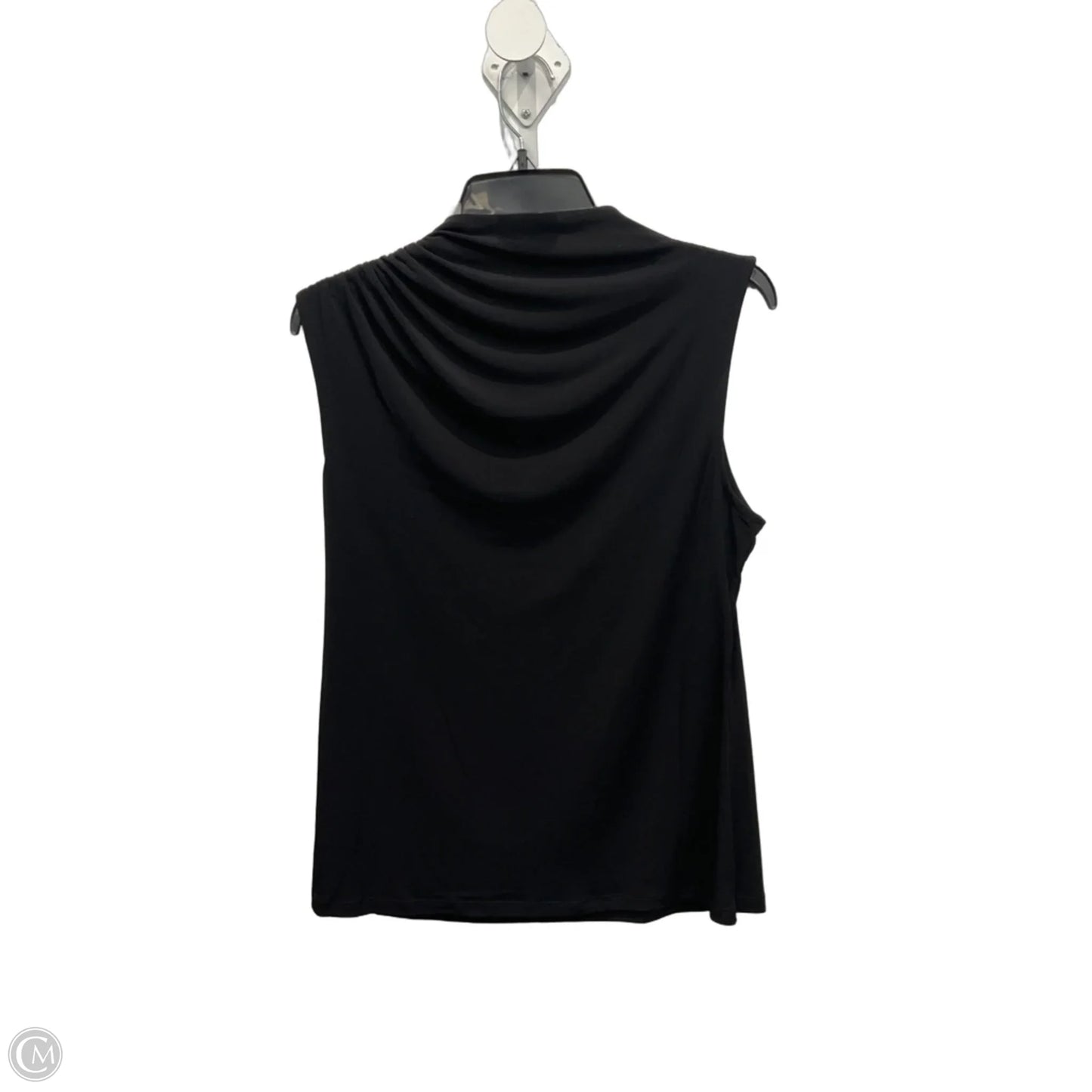 Top Sleeveless By Tahari In Black, Size: M