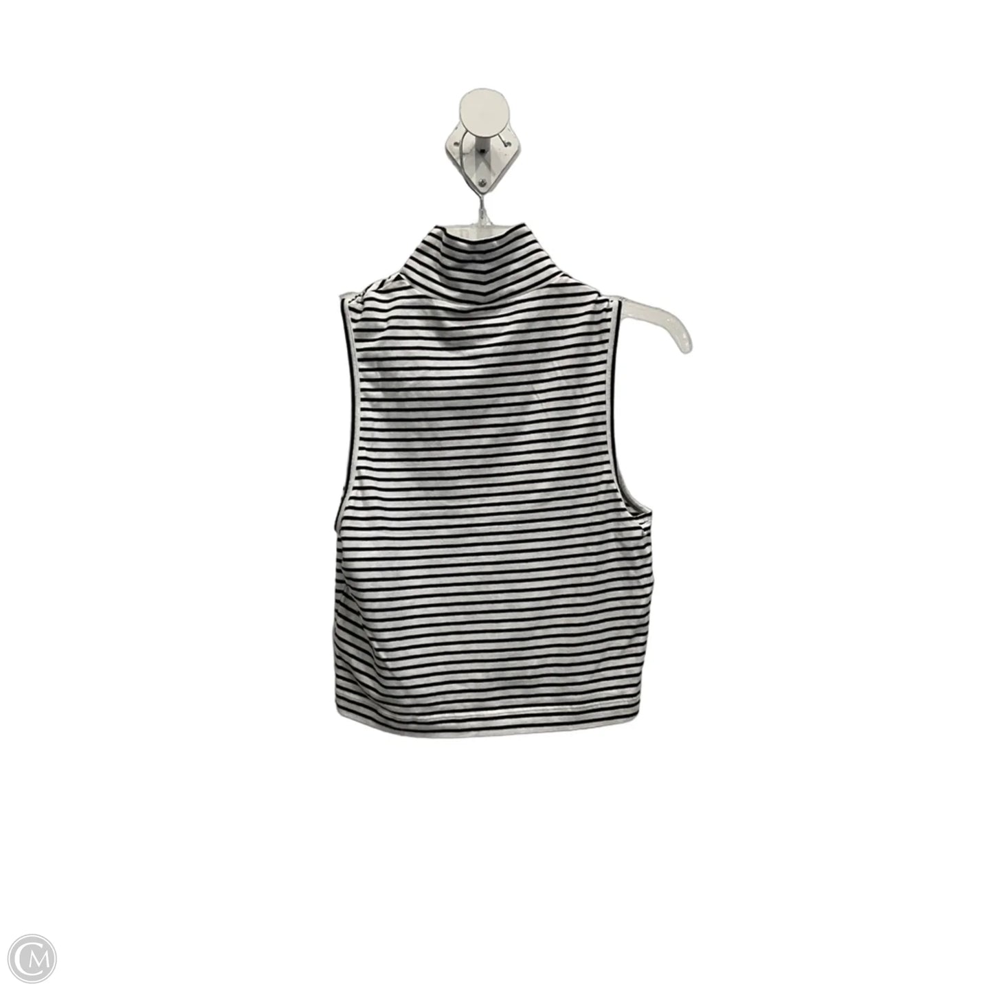 Top Sleeveless By Express In Striped Pattern, Size: M