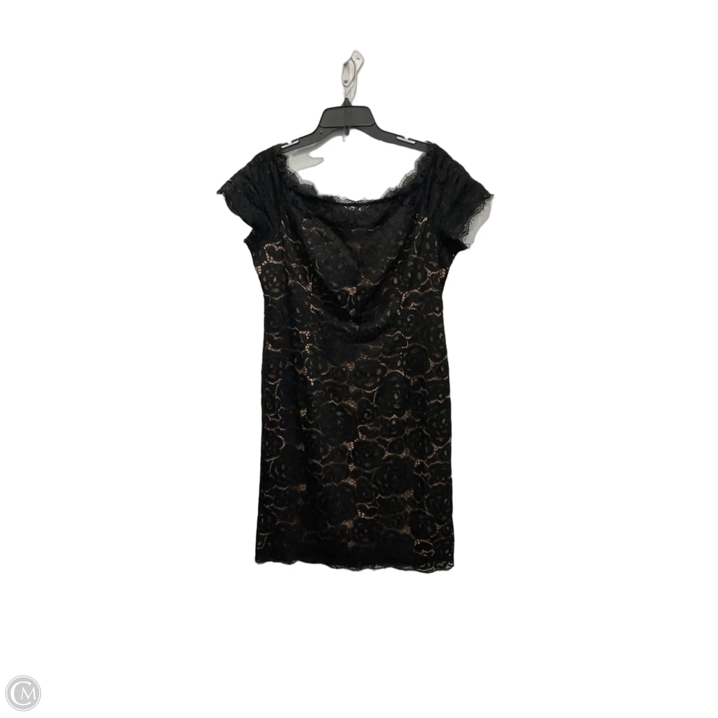 Dress Party Midi By Adrianna Papell In Black & Cream, Size: L