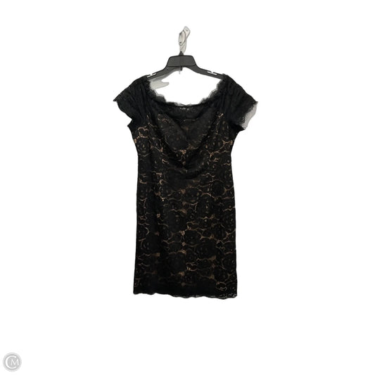 Dress Party Midi By Adrianna Papell In Black & Cream, Size: L
