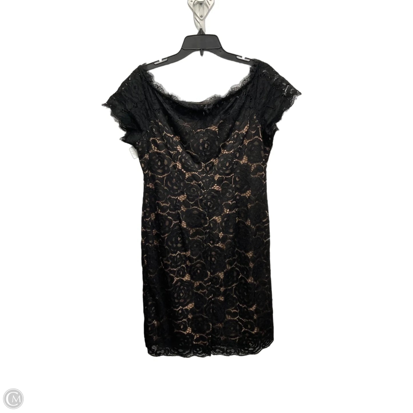 Dress Party Midi By Adrianna Papell In Black & Cream, Size: L