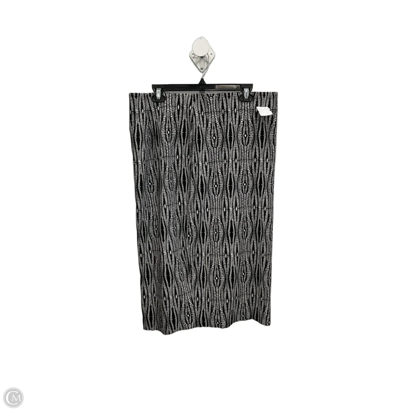 Skirt Midi By Lane Bryant In Black & White, Size: 16