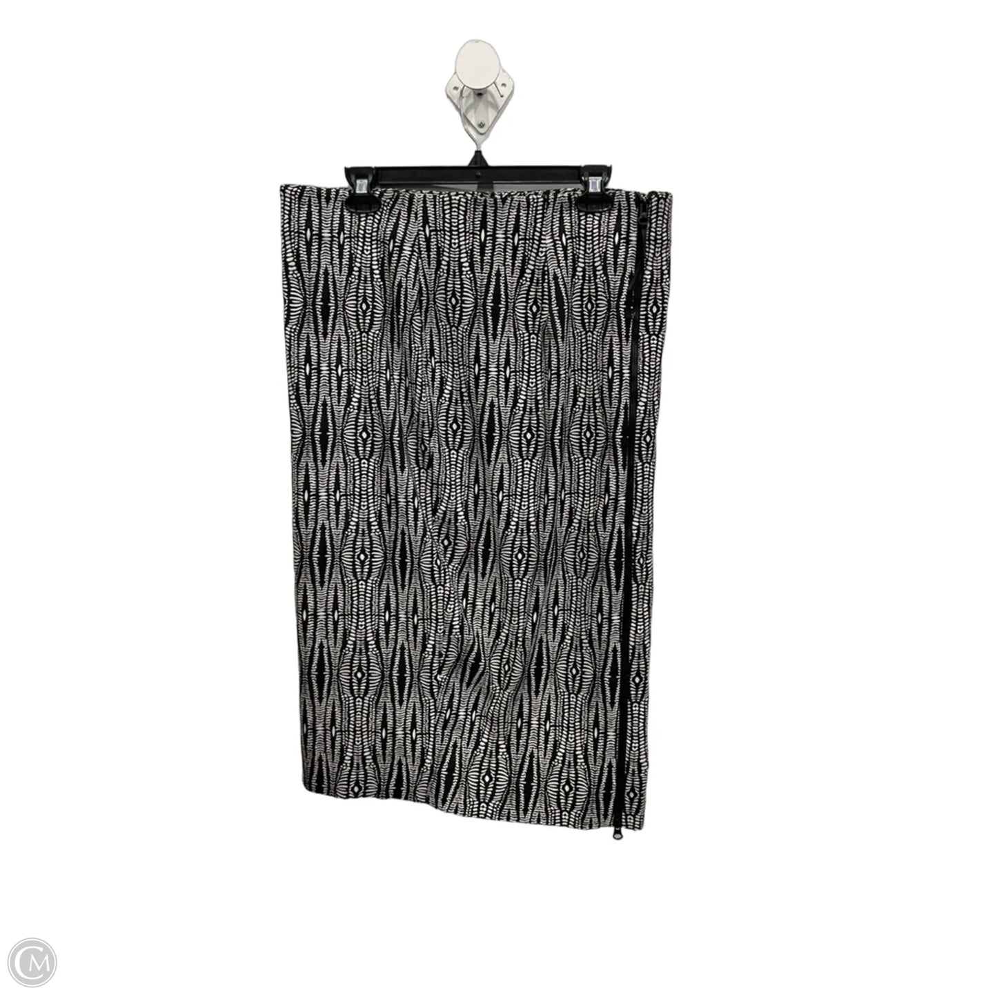 Skirt Midi By Lane Bryant In Black & White, Size: 16