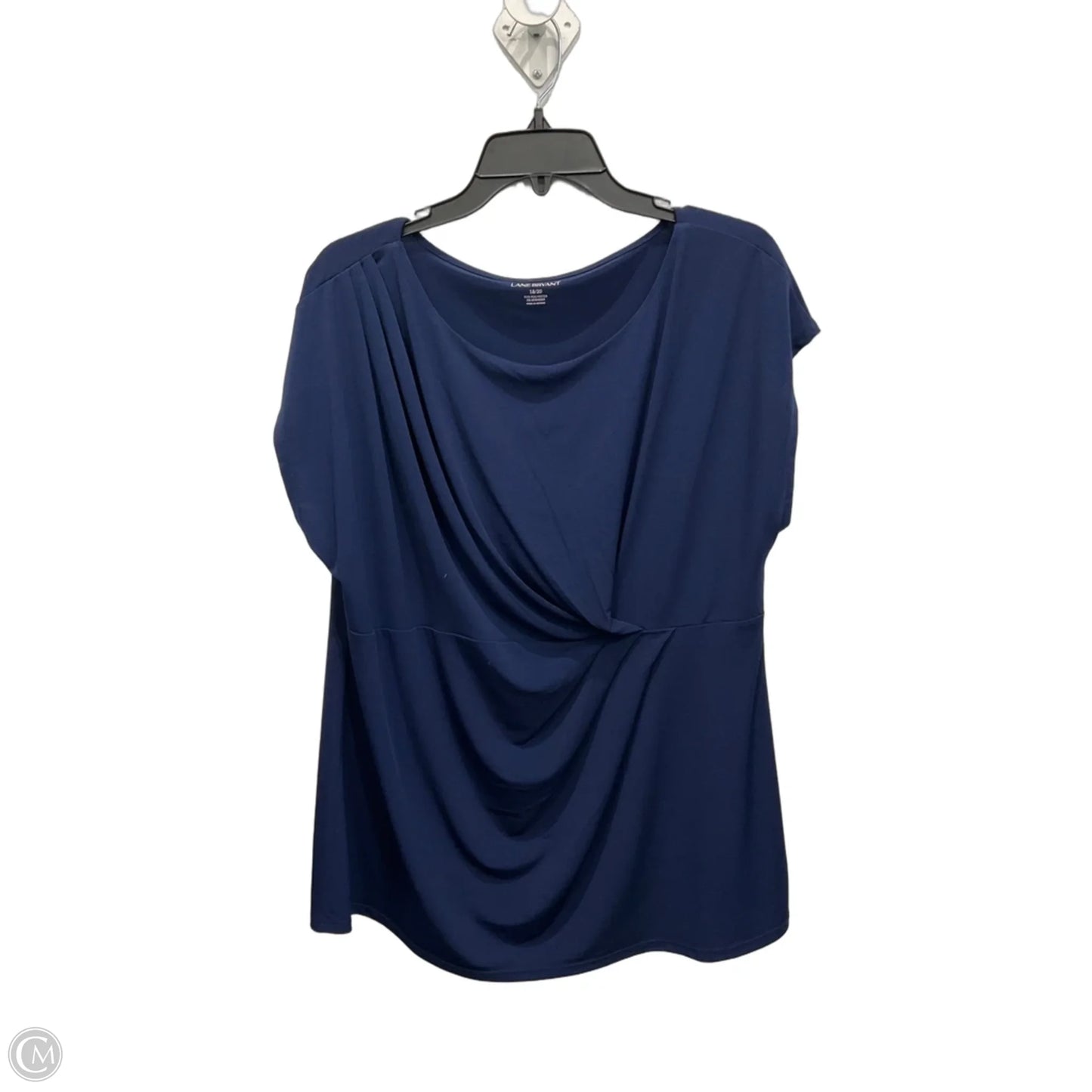 Top Short Sleeve By Lane Bryant In Blue, Size: 2x