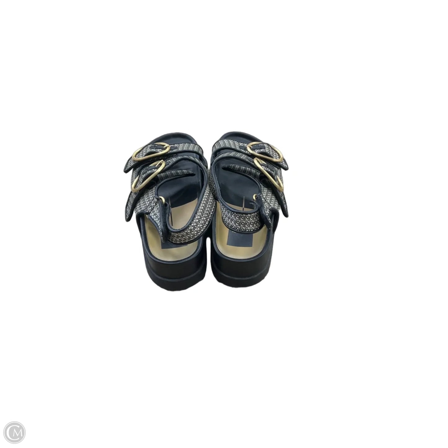 Sandals Flats By Dolce Vita In Black & Cream, Size: 9