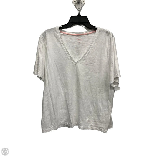 Top Short Sleeve Basic By Boden In White, Size: Xl