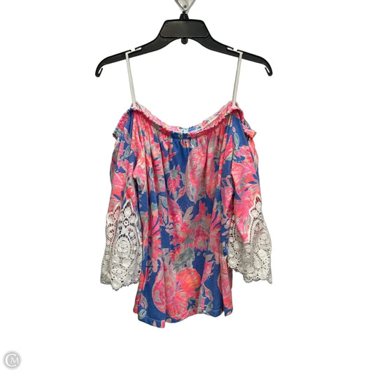 Top 3/4 Sleeve Designer By Lilly Pulitzer In Multi-colored, Size: Xl