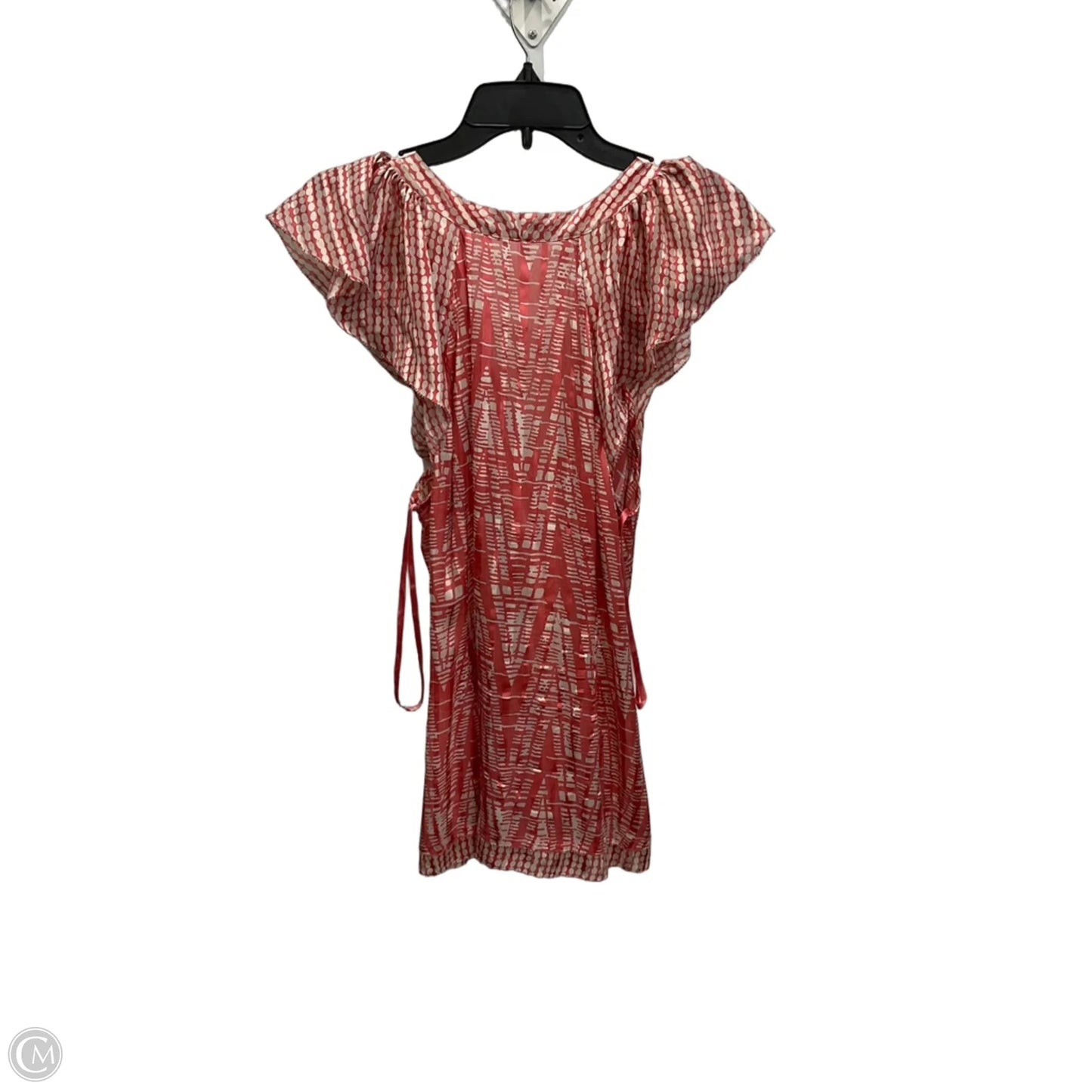 Top Sleeveless By Bcbgmaxazria In Pink & White, Size: M