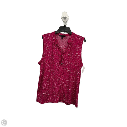 Top Sleeveless By Banana Republic In Pink, Size: Xl