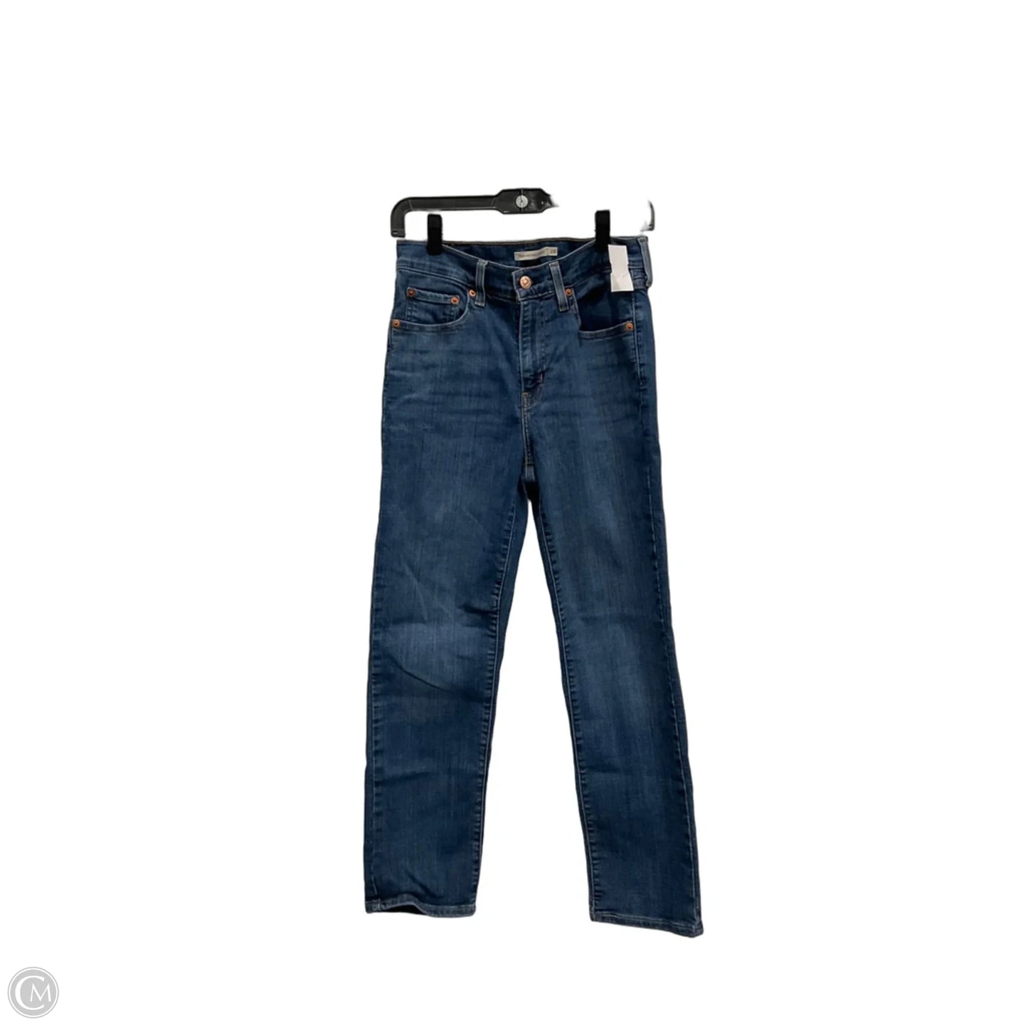 Jeans Straight By Levis In Blue Denim, Size: 6