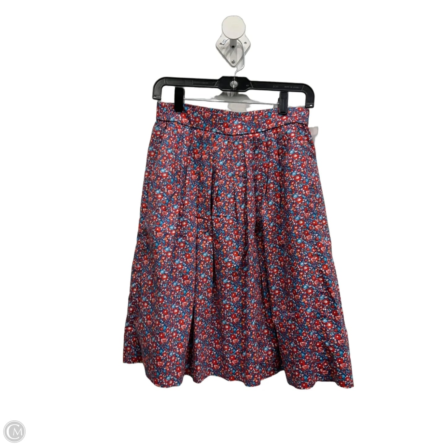 Skirt Midi By J. Crew In Floral Print, Size: 2