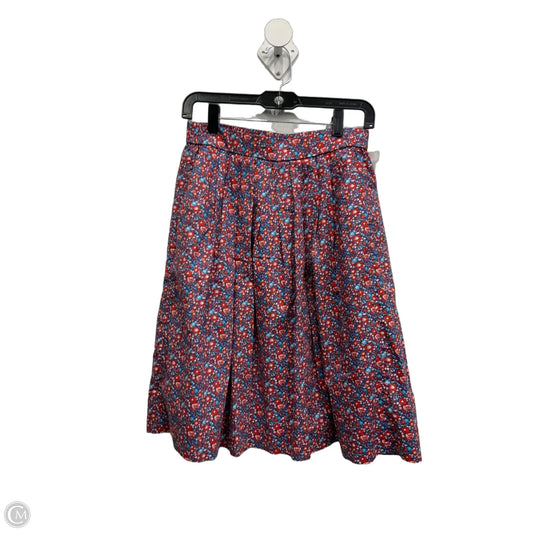 Skirt Midi By J. Crew In Floral Print, Size: 2