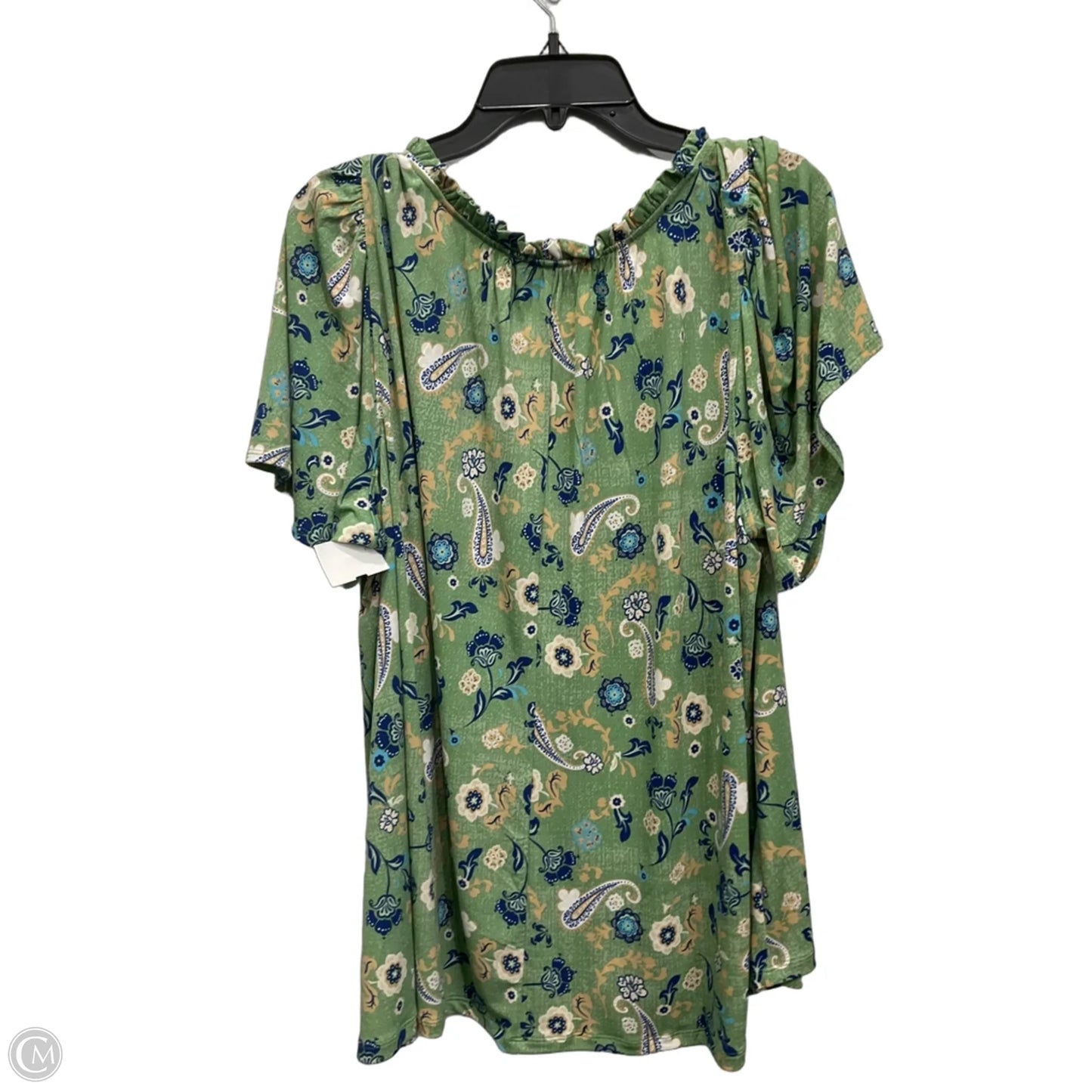 Top Short Sleeve By Lane Bryant In Green, Size: 2x