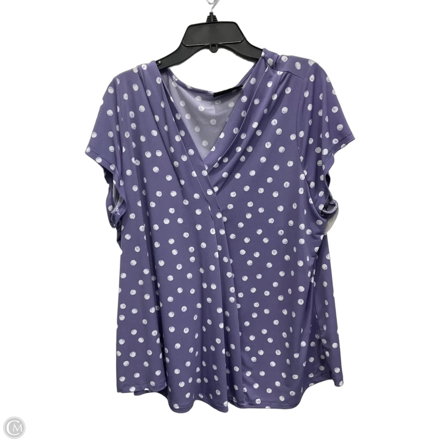 Top Short Sleeve By Lane Bryant In Purple, Size: 2x