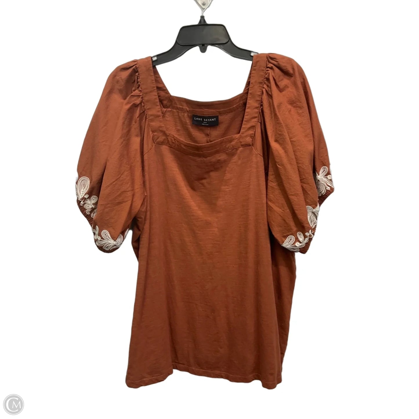 Top Short Sleeve By Lane Bryant In Orange, Size: 2x
