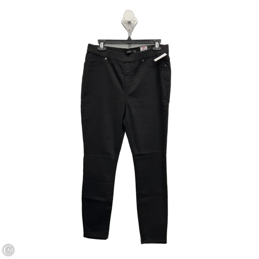 Jeans Jeggings By Simply Vera In Black Denim, Size: 12