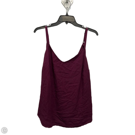Top Sleeveless By Torrid In Maroon, Size: 2x