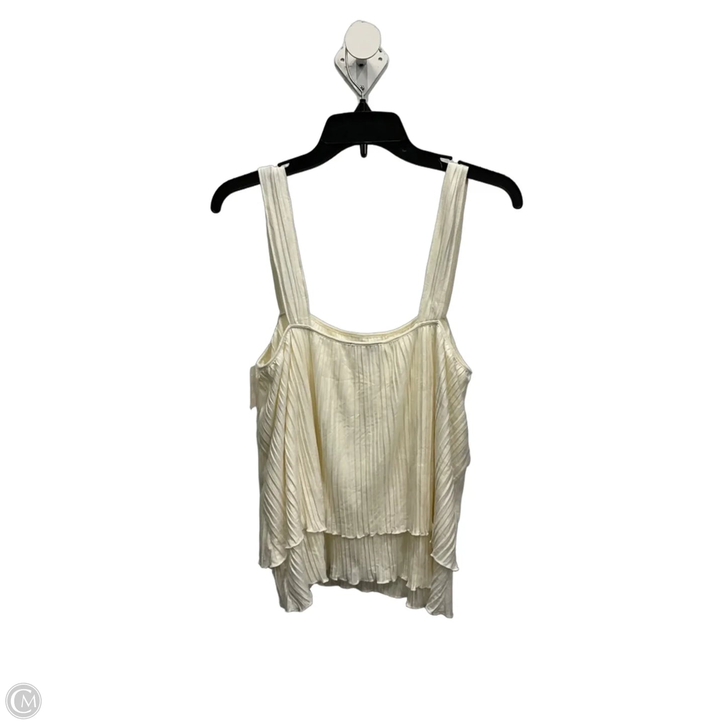 Top Sleeveless By Express In White, Size: L