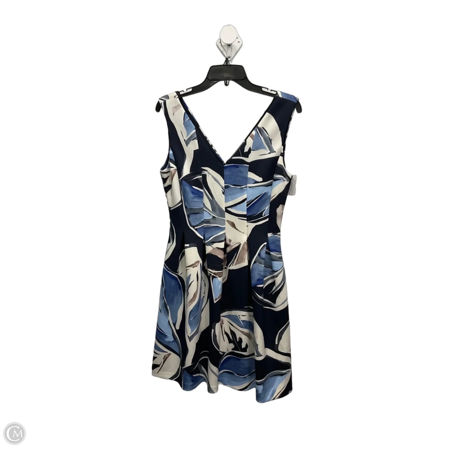 Dress Party Midi By Vince Camuto In Blue & White, Size: M