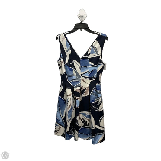 Dress Party Midi By Vince Camuto In Blue & White, Size: M
