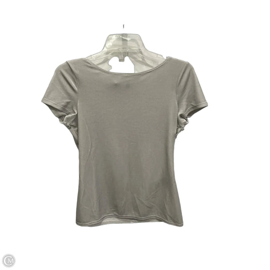Top Short Sleeve By White House Black Market In Grey, Size: Xs