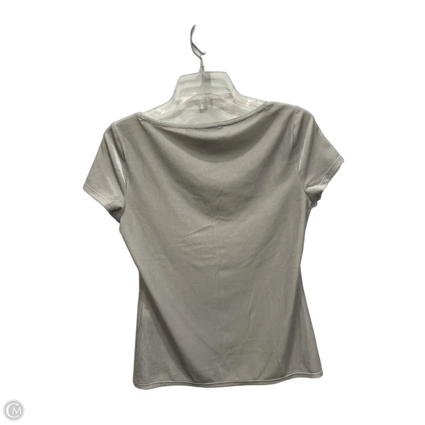 Top Short Sleeve By White House Black Market In Grey, Size: Xs