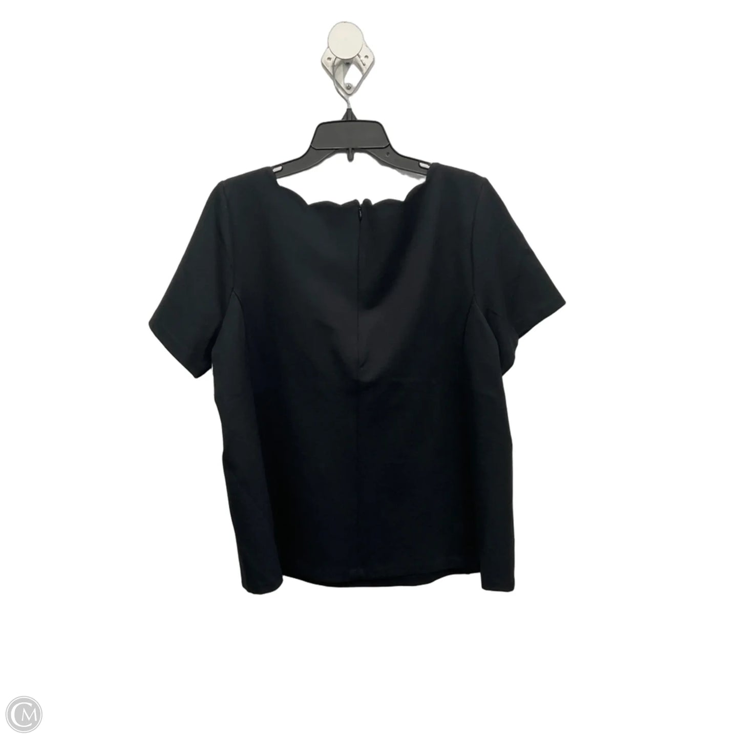 Top Short Sleeve By Talbots In Black, Size: 2x