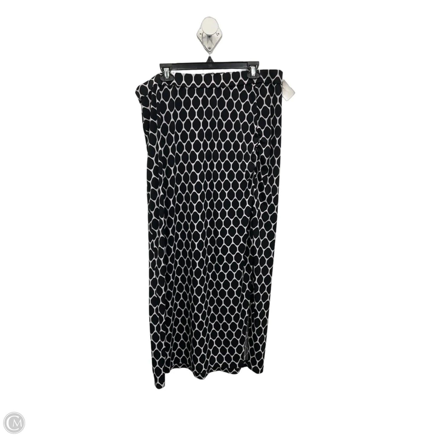 Skirt Maxi By Lane Bryant In Black & White, Size: 18