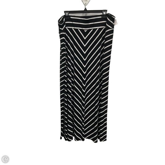 Skirt Maxi By Talbots In Black & White, Size: 18
