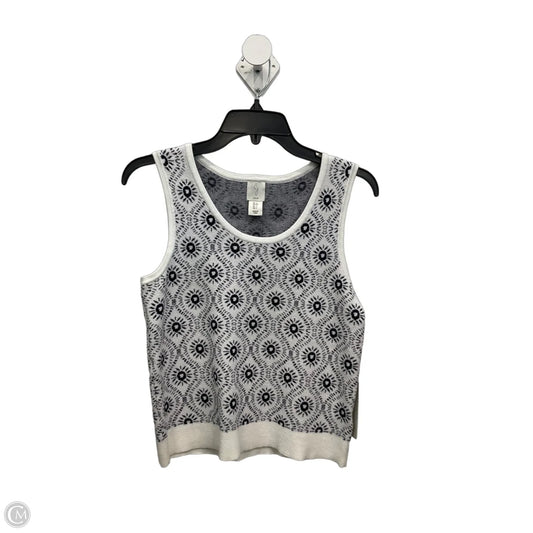 Top Sleeveless By Joie In Blue & White, Size: S
