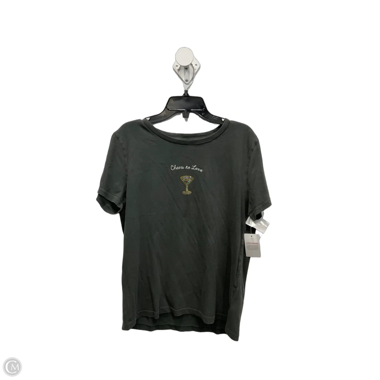 Top Short Sleeve By Lucky Brand In Green, Size: M