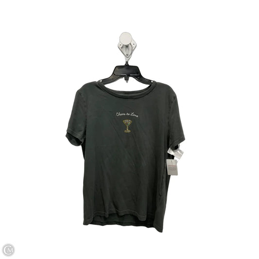 Top Short Sleeve By Lucky Brand In Green, Size: M