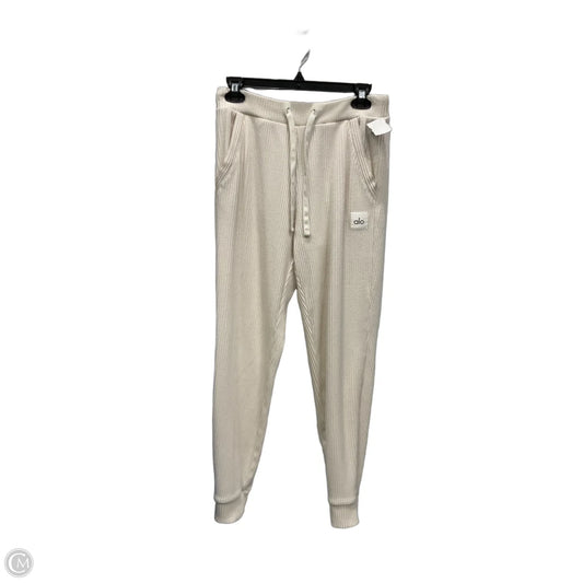 Athletic Pants By Alo In Cream, Size: S