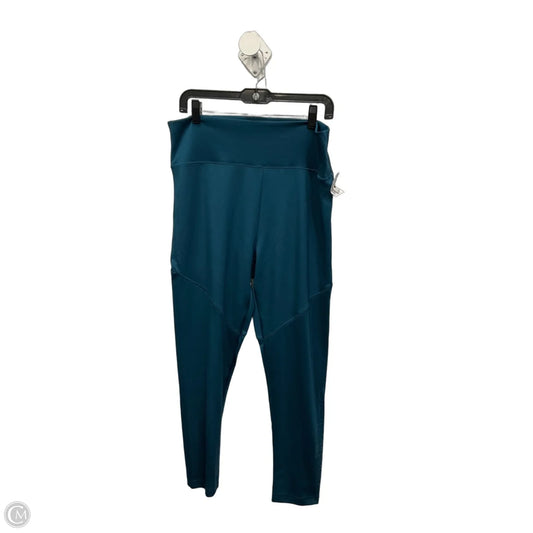 Athletic Leggings By Adidas In Teal, Size: Xl