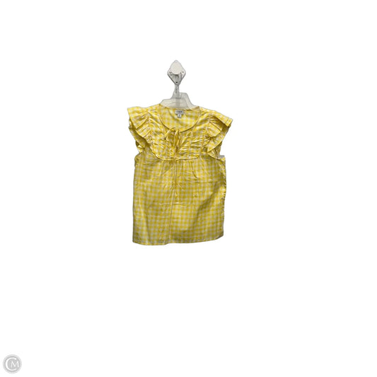 Top Sleeveless By J. Crew In White & Yellow, Size: Xs