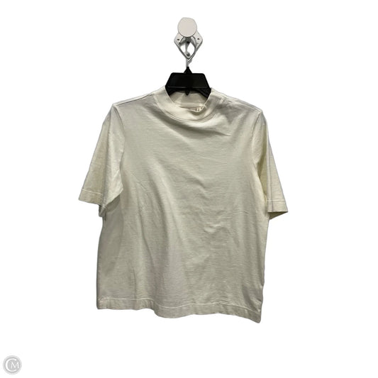 Top Short Sleeve By Adriano Goldschmied In Cream, Size: S
