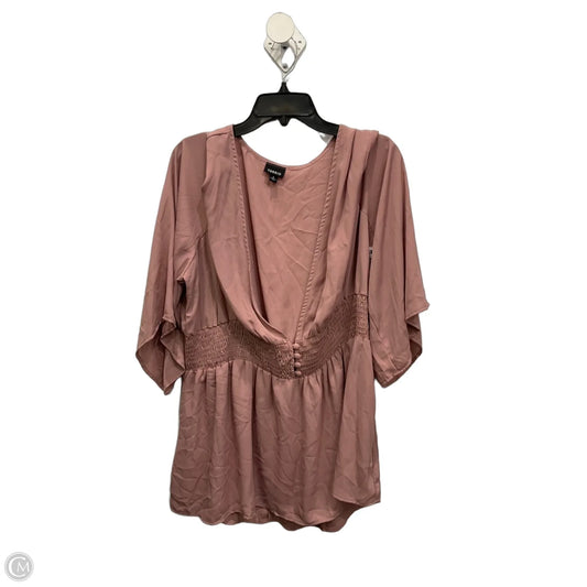 Top 3/4 Sleeve By Torrid In Pink, Size: 3x