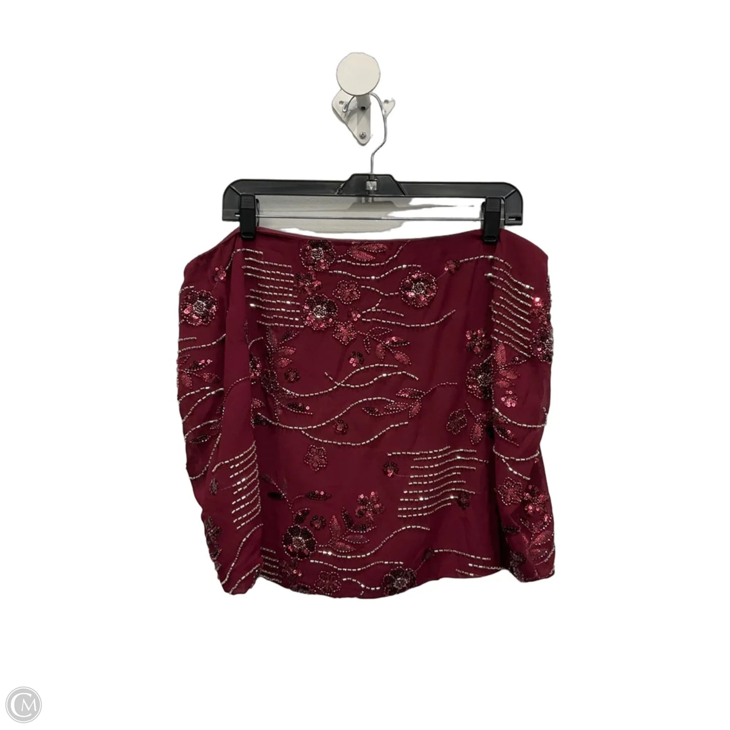 Skirt Mini & Short By Fashion Nova In Maroon, Size: 14