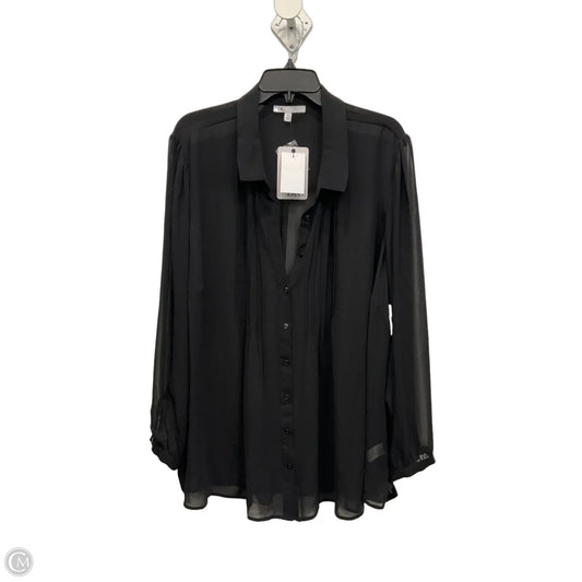 Blouse Long Sleeve By Dr2 In Black, Size: 3x