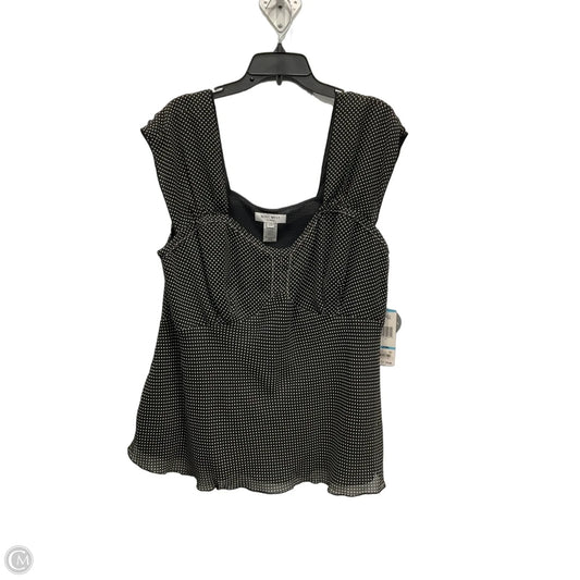 Top Sleeveless By Nine West In Polkadot Pattern, Size: 2x
