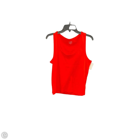 Top Sleeveless Basic By J. Crew In Orange, Size: M