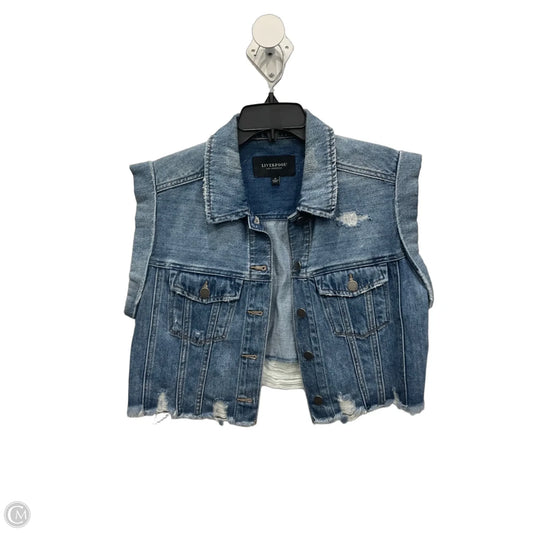 Jacket Other By Liverpool In Blue Denim, Size: M