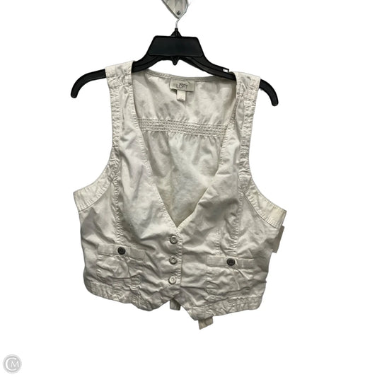 Vest Other By Loft In White, Size: L
