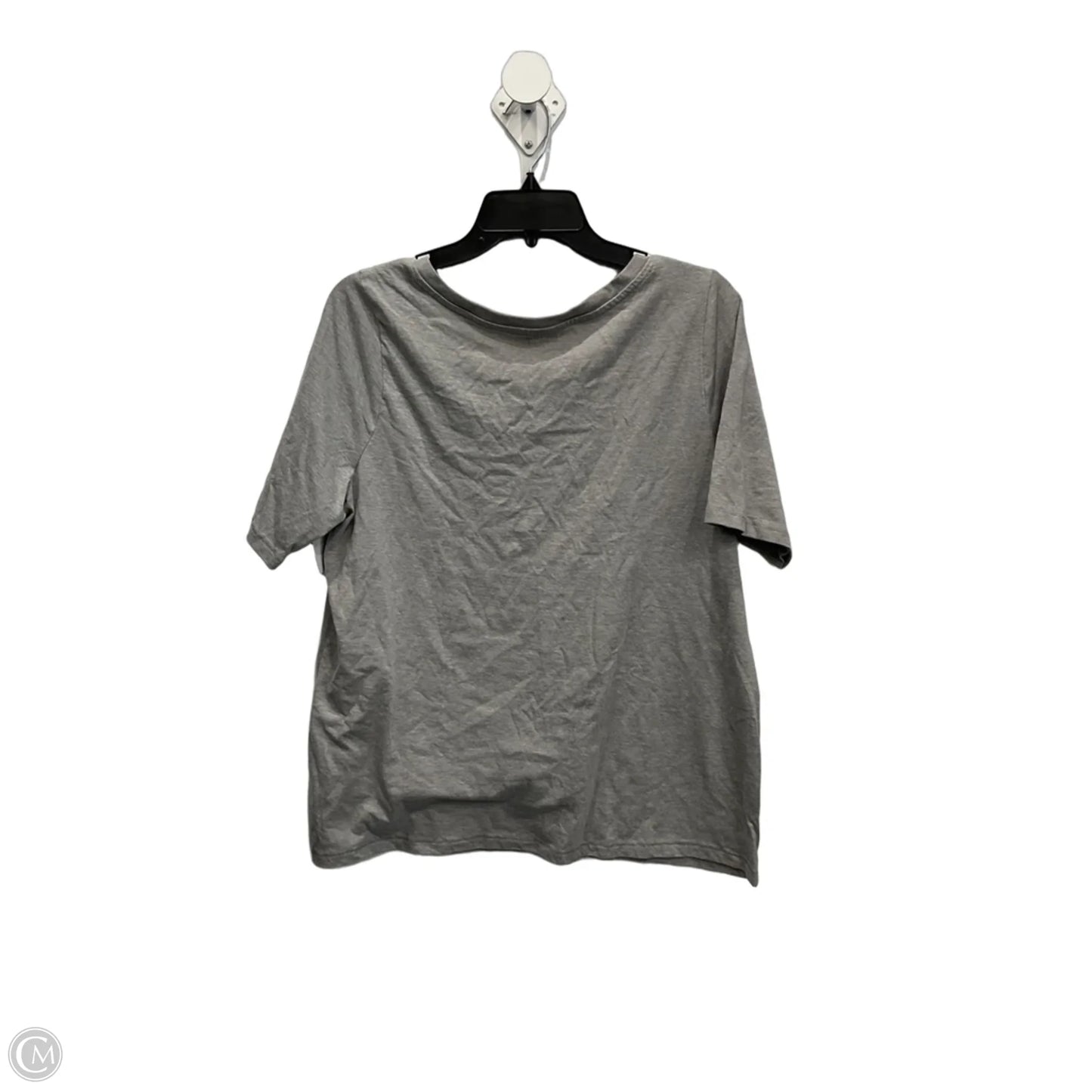 Top Short Sleeve Basic By Lane Bryant In Grey, Size: Xl